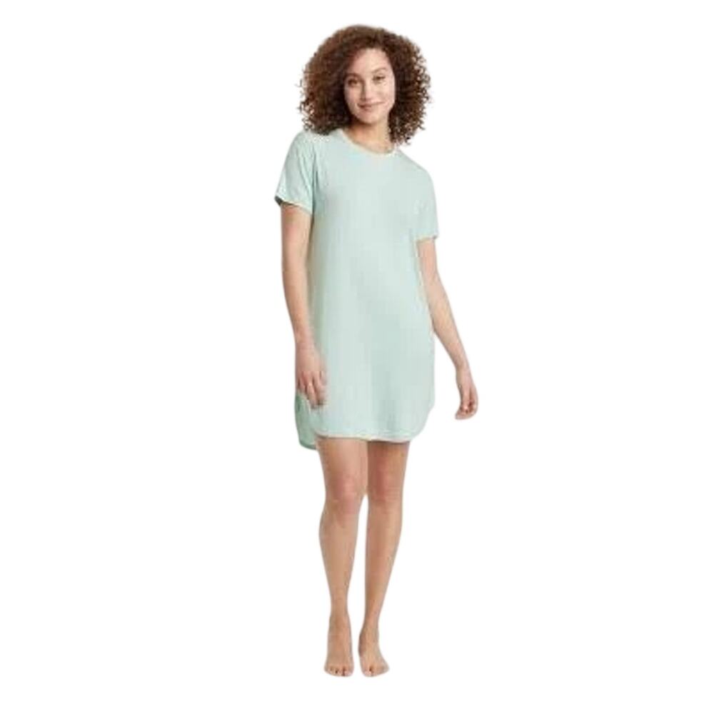 STARS ABOVE Sleepwear Gown NWT $20 Short Sleeve Mint Green Size XS